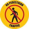 Superior Mark Floor Sign, Rubber, No Pedestrian Traffic, 17.5in RFS00592